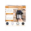 Teno® Solar Lamp LED Lantern Τύπος, IP65, Αδιάβροχο, εξωτερικό, μαύρο