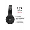 Casti ασύρματο P47, Bluetooth 5.0 + Edr, Stereo, Ραδιόφωνο FM, MP3, microfon, verde
