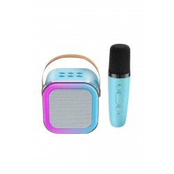 Μικρόφωνο Karaoke με φορητό ηχείο, σύνδεση Bluetooth, δυναμικός φωτισμός RGB, ηχείο 6W