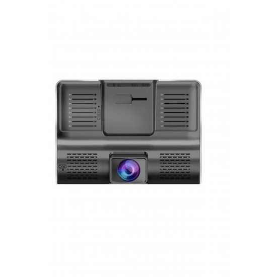 Full HD κάμερα DVR αυτοκινήτου με 3 φακούς εμπρός, πίσω, εσωτερικό