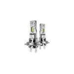 Σετ 2 Mini H7 LED Car Bulbs 300W 30000Lm CSP 8035 LED CANBUS 6500K White +300% no bulb error
