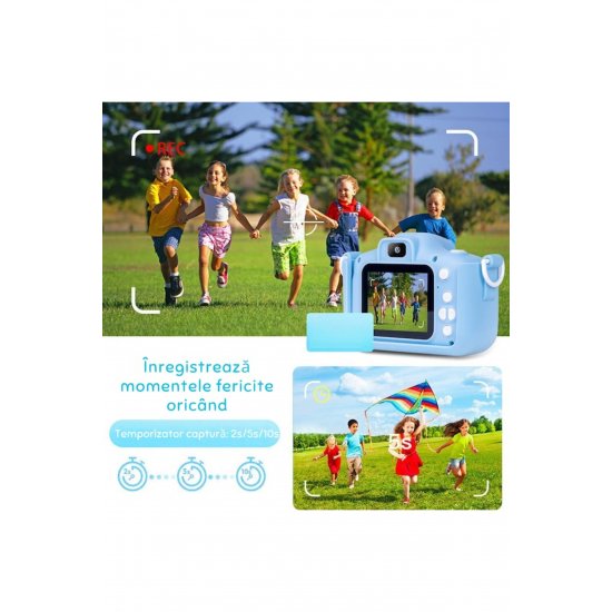 VarioShop® Digital Camera for Kids, Διπλή κάμερα, Πολλαπλά εφέ, Παιχνίδια, 12MP, 1920 x 10