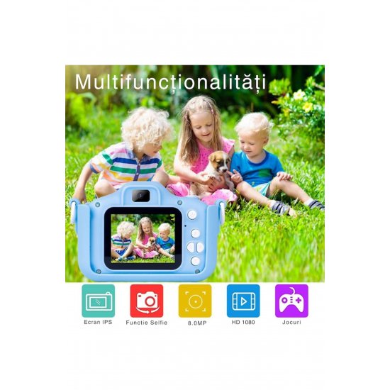 VarioShop® Digital Camera for Kids, Διπλή κάμερα, Πολλαπλά εφέ, Παιχνίδια, 12MP, 1920 x 10