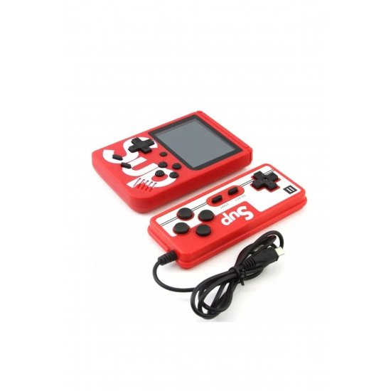 SUP 400 σε 1 φορητή ρετρό κονσόλα παιχνιδιών, με joystick, έγχρωμη οθόνη 3.0, κόκκινο χρώμα SUP 400 σε 1 φορητή ρετρό κονσόλα παιχνιδιών, με joystick, έγχρωμη οθόνη 3.0, κόκκινο χρώμα
