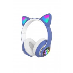 Ασύρματα ακουστικά με Led Xentech Light STN-28 Cat Ears for Kids - Μωβ