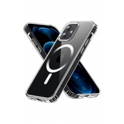 Θήκη για iPhone 12/12 Pro, Polycarbonate, με φόρτιση Magsafe, Διαφανές, BzStore