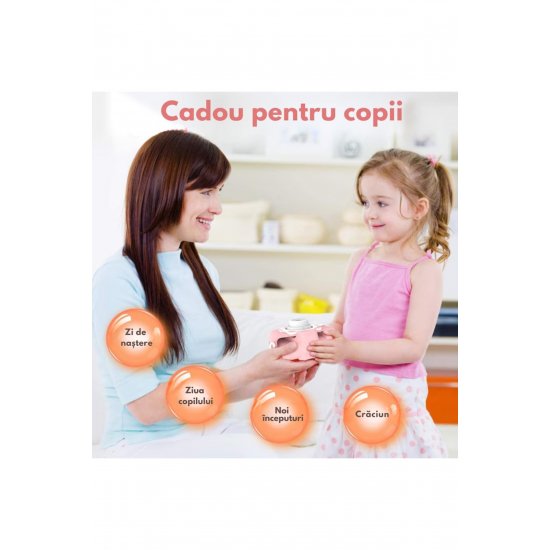 VarioShop® Παιδική κάμερα, βίντεο, παιχνίδια, μουσική, κάρτα SD 32 GB 1080P HD, 2,0 ίντσες, 600 mA