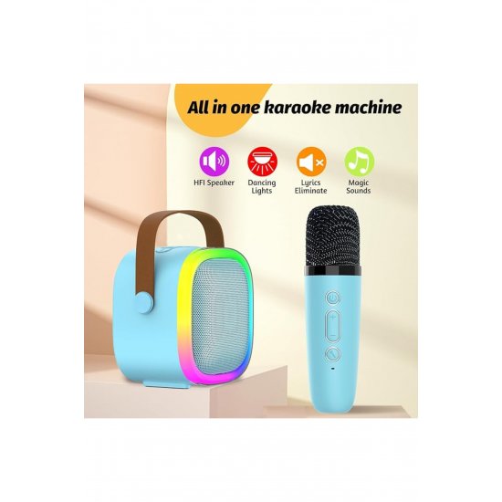 Smart Kids Karaoke Ηχείο μικροφώνου, Ασύρματο Ηχείο, Μπλε