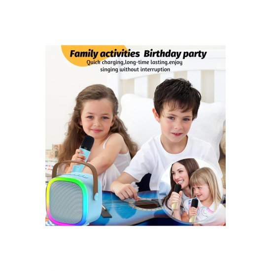 Smart Kids Karaoke Ηχείο μικροφώνου, Ασύρματο Ηχείο, Μπλε