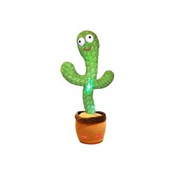 Παιχνίδι Nevermore Dancing Cactus, με μπαταρία και καλώδιο USB, χορεύει, τραγουδά, μιλάει και ηχογραφεί, 33
