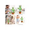 Παιχνίδι Nevermore Dancing Cactus, με μπαταρία και καλώδιο USB, χορεύει, τραγουδά, μιλάει και ηχογραφεί, 33
