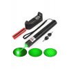 Laser Pointer Macvi® 405nm, 200mW, αλουμίνιο, μαύρο, κλειδαριά για παιδιά, 100-500m