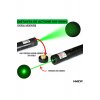 Laser Pointer Macvi® 405nm, 200mW, αλουμίνιο, μαύρο, κλειδαριά για παιδιά, 100-500m