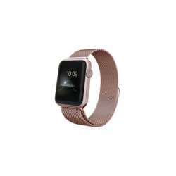 Λουράκι για Apple Watch, Milanese Loop, ανοξείδωτο ατσάλι, ροζ χρυσό - 38/40/41 mm