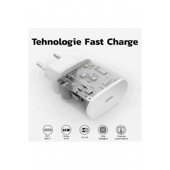 Σετ φορτιστή Συμβατό με Apple LQT, USB-C 25W Fast Charger και USB-C Lightning Cable