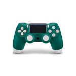 Ασύρματο χειριστήριο Macvi® Doubleshock 4 για PS4, PS TV, PS Now, Πράσινο με δόνηση
