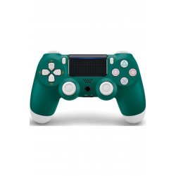 Ασύρματο χειριστήριο Macvi® Doubleshock 4 για PS4, PS TV, PS Now, Πράσινο με δόνηση