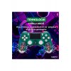 Ασύρματο χειριστήριο Macvi® Doubleshock 4 για PS4, PS TV, PS Now, Πράσινο με δόνηση