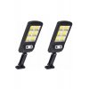 Σετ 2 Eldin LED Solar Lamp με 6 Cob, 160 LED, Τηλεχειριστήριο, Αισθητήρας κίνησης, Ip65, 8-10 ώρες