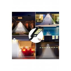 Σετ 2 Eldin LED Solar Lamp με 6 Cob, 160 LED, Τηλεχειριστήριο, Αισθητήρας κίνησης, Ip65, 8-10 ώρες
