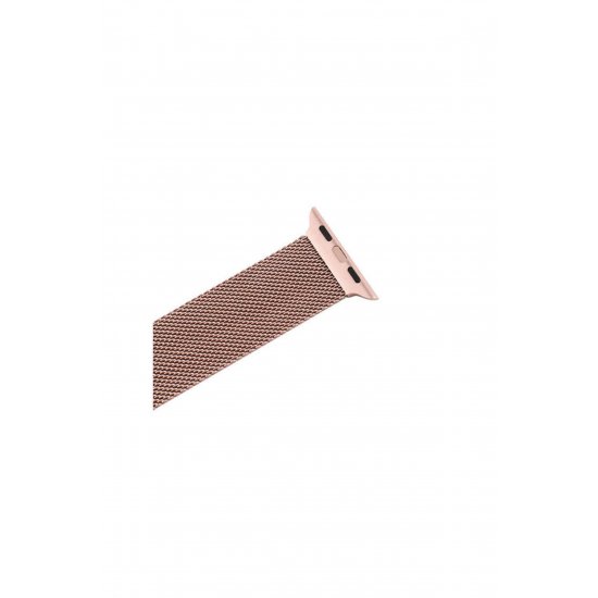 Λουράκι για Apple Watch, Milanese Loop, Ανοξείδωτο ατσάλι, Rose Gold - 44/45/46/49 mm