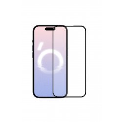 Γυάλινη μεμβράνη για iPhone 16 Pro, πλήρης οθόνη, μαύρες άκρες