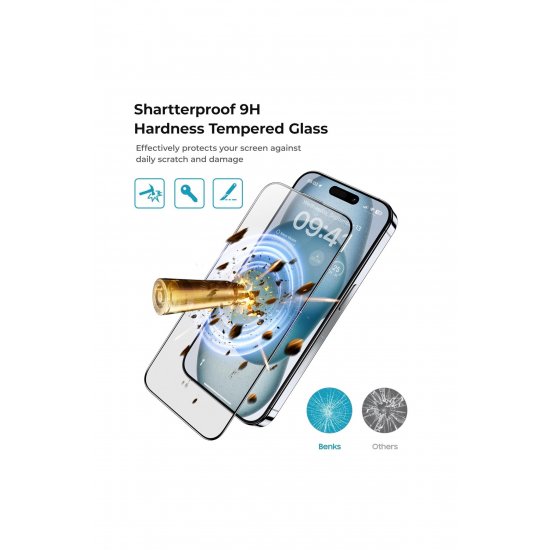 Μεμβράνη ματ γυαλιού για iPhone 16 Pro, ελαιοφοβική θεραπεία, σκληρότητα 9H
