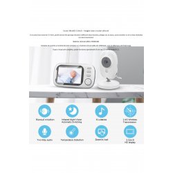 Hellokid Opti 3.5 Wifi Baby Monitor με Nightvision HD, 360 Monitoring, Vox Mode, 8 Songs, White