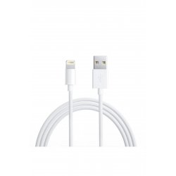 Καλώδιο Apple iPhone συμβατό, Usb-A - Lightning, White, 1 M