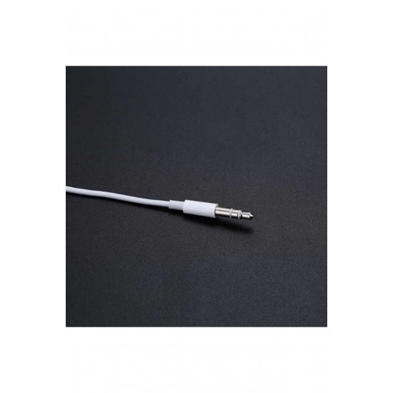 Βοηθητικό καλώδιο, iPhone 15/iPhone 16/Samsung, Jack Type-C έως 3,5mm, 1 μέτρο, Λευκό