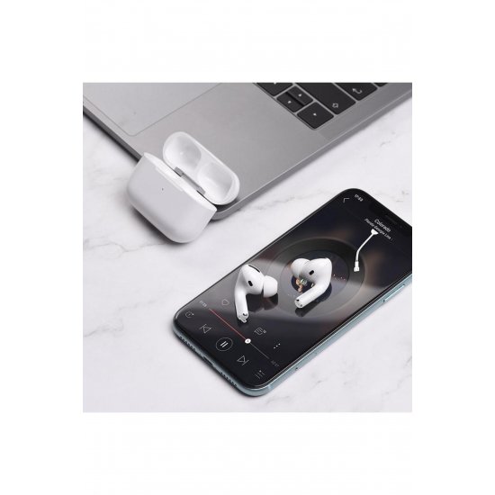 Ασύρματα ακουστικά, Bluetooth 5.1, TWS, Μπαταρία θήκης 300mAh, Λευκό