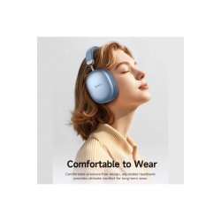 Ακουστικά Over Ear, Hoco W35 Max, Πτυσσόμενη σχεδίαση, Bluetooth, Διάρκεια ζωής μπαταρίας 90 ωρών, Μπλε