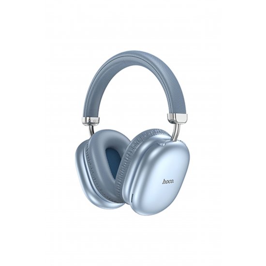 Ακουστικά Over Ear, Hoco W35 Max, Πτυσσόμενη σχεδίαση, Bluetooth, Διάρκεια ζωής μπαταρίας 90 ωρών, Μπλε