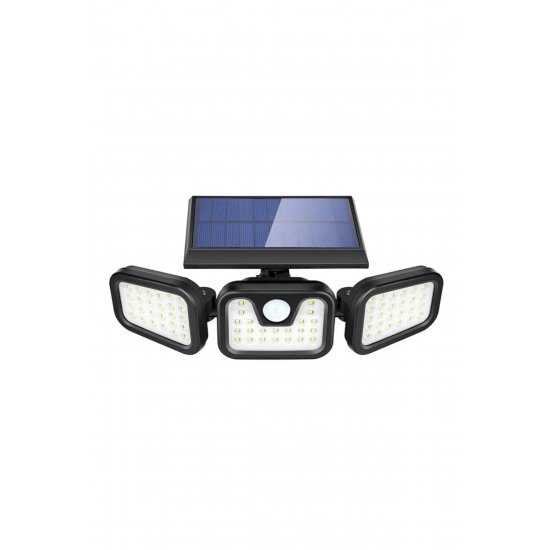 Σετ 2 τριπλά ηλιακά φωτιστικά, 74 X Smd Led, , Με αισθητήρα κίνησης και φως, μπράτσα