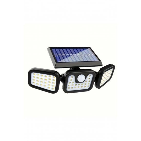Σετ 2 τριπλά ηλιακά φωτιστικά, 74 X Smd Led, , Με αισθητήρα κίνησης και φως, μπράτσα