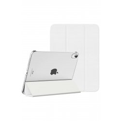 Προστατευτική θήκη για iPad 10 2022/2024, iPad 11 2025, Μοντέλο βιβλίου, Πτυσσόμενη για βάση, Λευκό