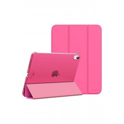 Προστατευτική θήκη για iPad 10 2022/2024, iPad 11 2025, Μοντέλο βιβλίου, Αναδιπλούμενη για βάση, Ροζ