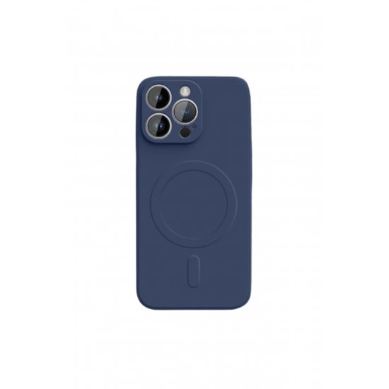 Θήκη MagSafe Smooth Guard, Για iPhone 16 Pro Max, Αντικραδασμική, Ασύρματη φόρτιση, Σιλικόνη, Navy Blue