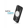 Θήκη IPhone 16 Pro, Προφυλακτήρας Guardian, Magsafe, Διαφανής πλάτη, Έγχρωμες άκρες, Μαύρο