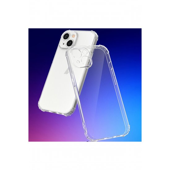 Προστατευτική θήκη για iPhone 15 Plus, Ultra Protection, Αντικραδασμικές γωνίες, Σιλικόνη, Διαφανές