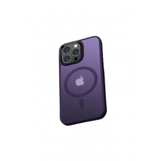 Θήκη Magsafe Συμβατή με iPhone 15 Pro, MatteArmor, Αντικραδασμική, Μωβ
