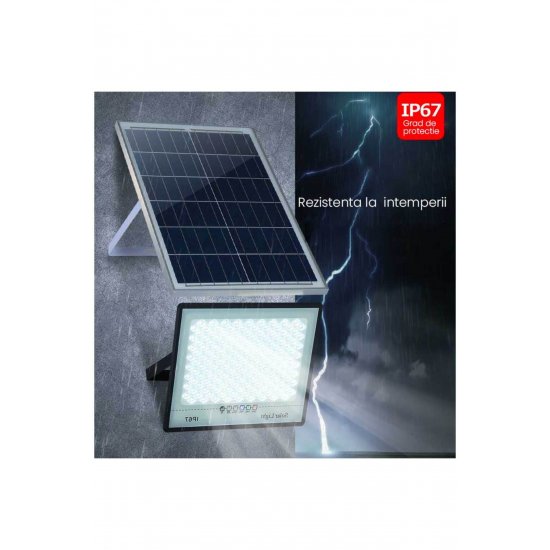 Ηλιακός προβολέας LED 200W, Complete Kit, Ip67, ElectroAZ