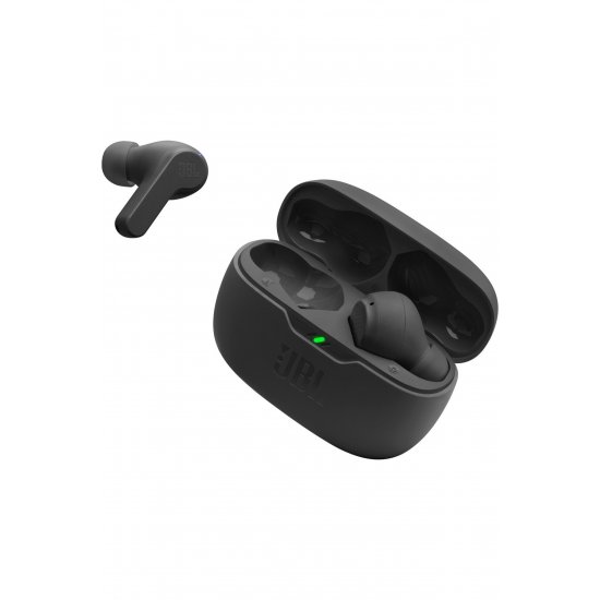 Ακουστικά JBL Wave Beam In-Ear, True Wireless, Bluetooth, βαθιά μπάσα, Θήκη φόρτισης, Μαύρο