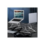 Ally Mc N8 Metal High Ρυθμιζόμενη αναδιπλούμενη βάση φορητού υπολογιστή Macbook Γκρι