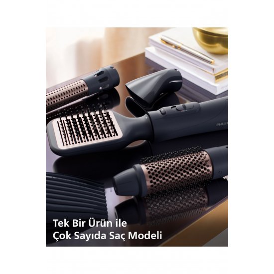 Σετ styling και στεγνώματος μαλλιών Bha530/00 - 5 συσκευές, 3 ρυθμίσεις θερμότητας και ταχύτητας, κεραμική επίστρωση αργού ελαίου