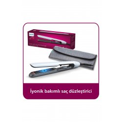 Ισιωτικό μαλλιών Bhs520/00, με δυνατότητα μπούκλας, εμποτισμένο με έλαιο Argan, ιοντική φροντίδα, θήκη δώρου