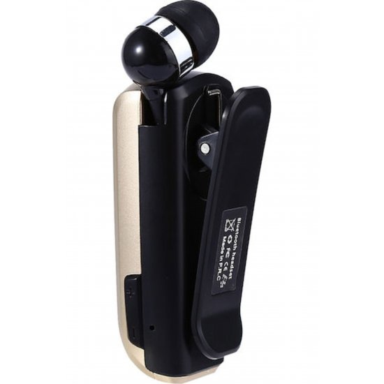 F920 In-ear Bluetooth Handsfree Ακουστικό Πέτο χρυσό