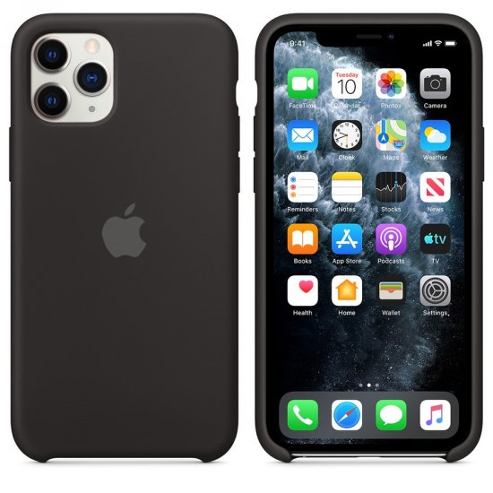 iPhone 11 Pro Μαύρη Θήκη Σιλικόνης iPhone 11 Pro Μαύρη Θήκη Σιλικόνης