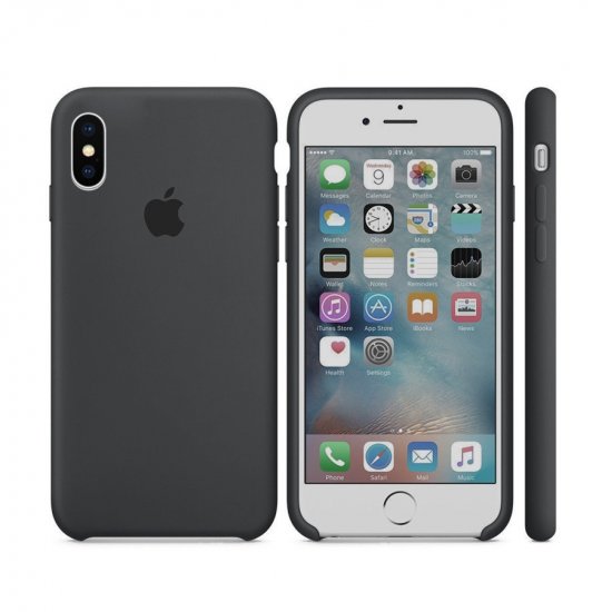 iPhone XS Max Γκρι Σκούρο Θήκη Σιλικόνης