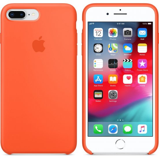 iPhone 7/8 Plus Πορτοκαλί Θήκη Σιλικόνης iPhone 7/8 Plus Πορτοκαλί Θήκη Σιλικόνης